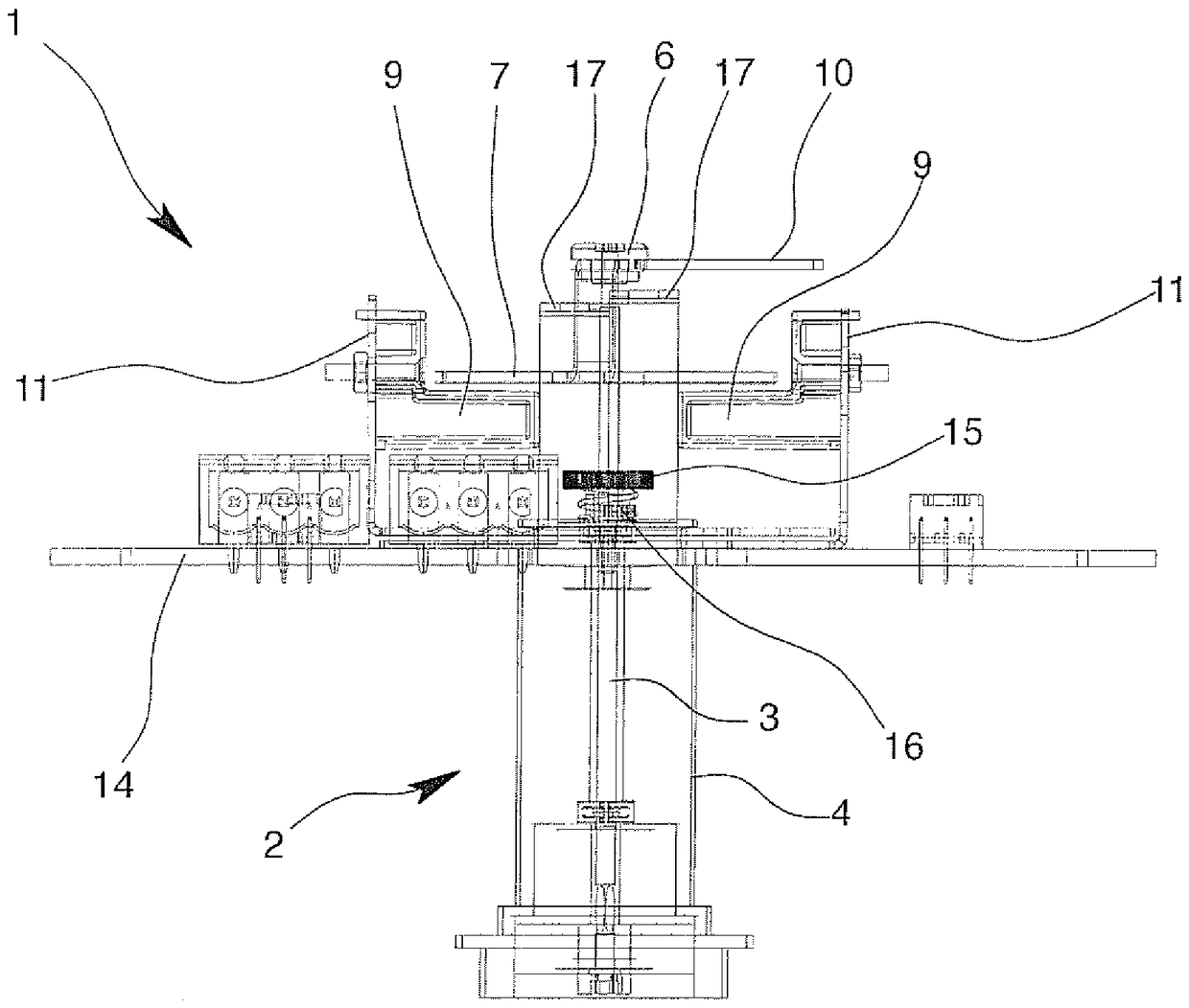 Suspension flowmeter with limit value switch