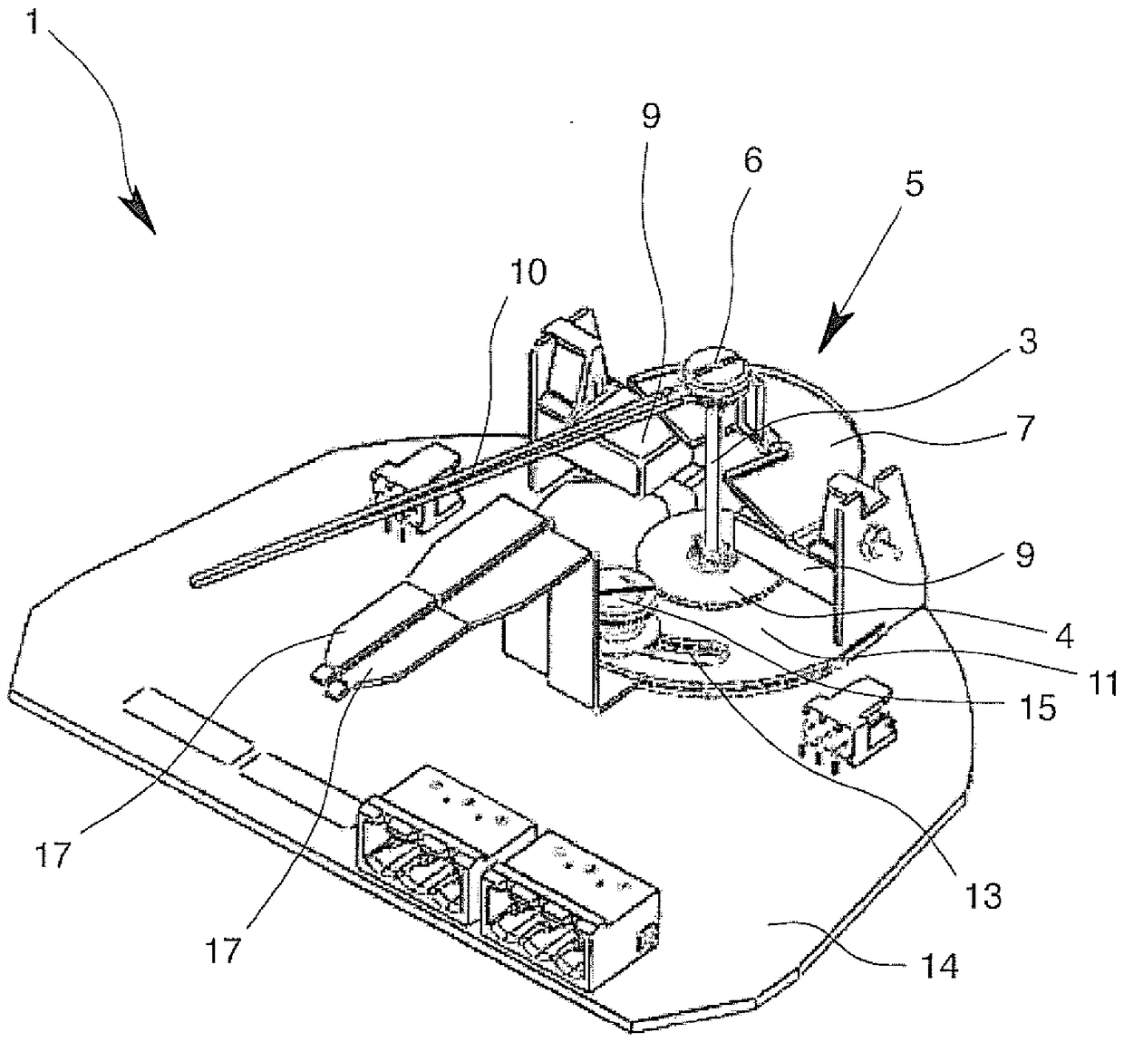 Suspension flowmeter with limit value switch