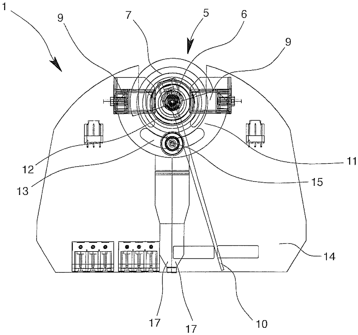 Suspension flowmeter with limit value switch