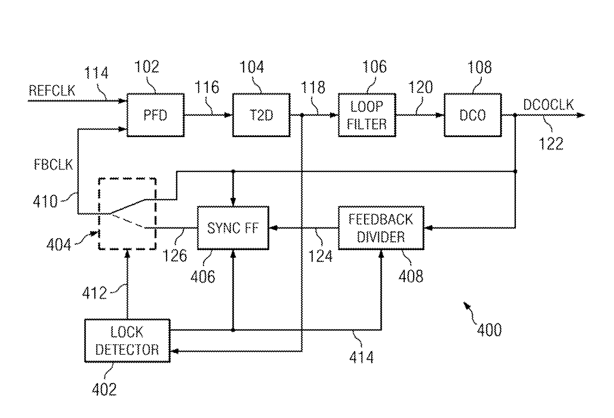 Low power digital phase lock loop circuit