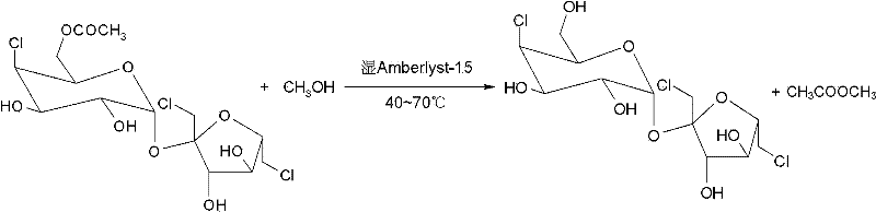 Method for efficiently synthesizing trichlorosucrose