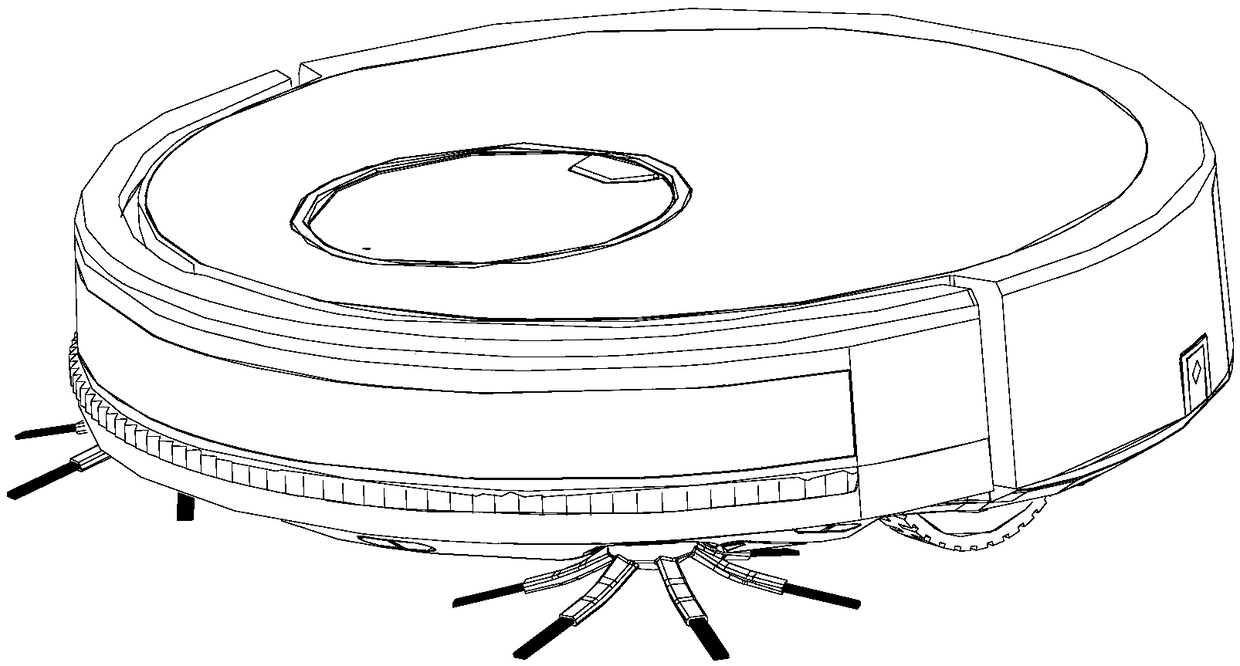 Method for dividing cleaning map region of self-moving cleaning robot