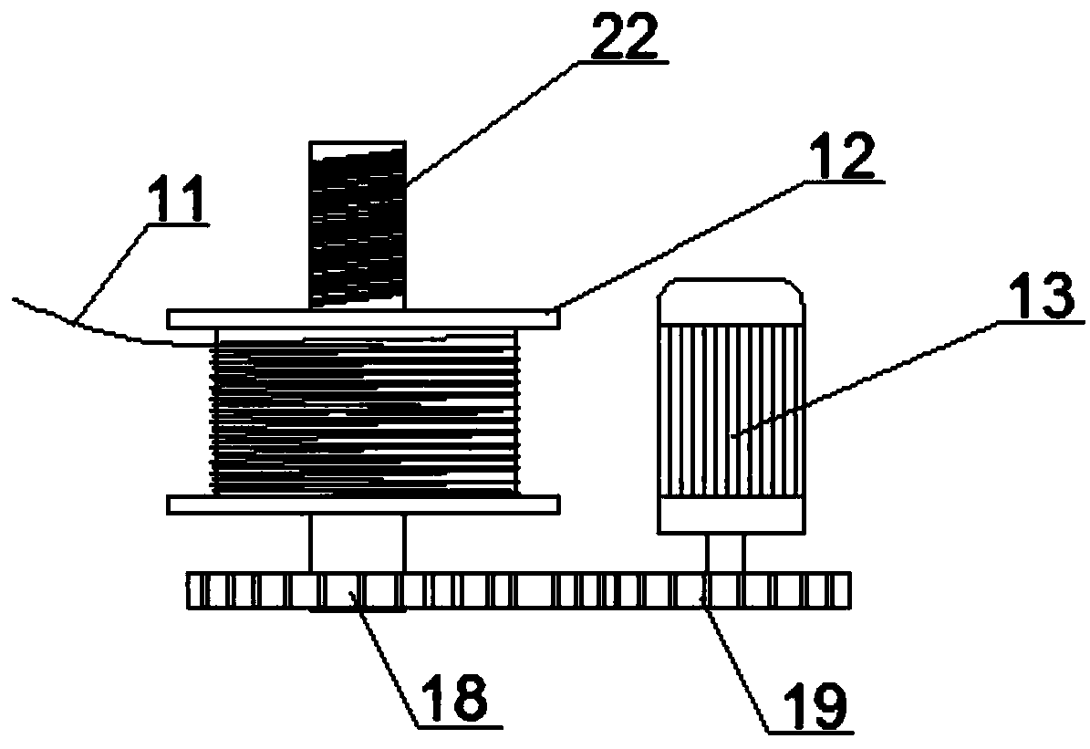 Rotatable lifting device for construction engineering