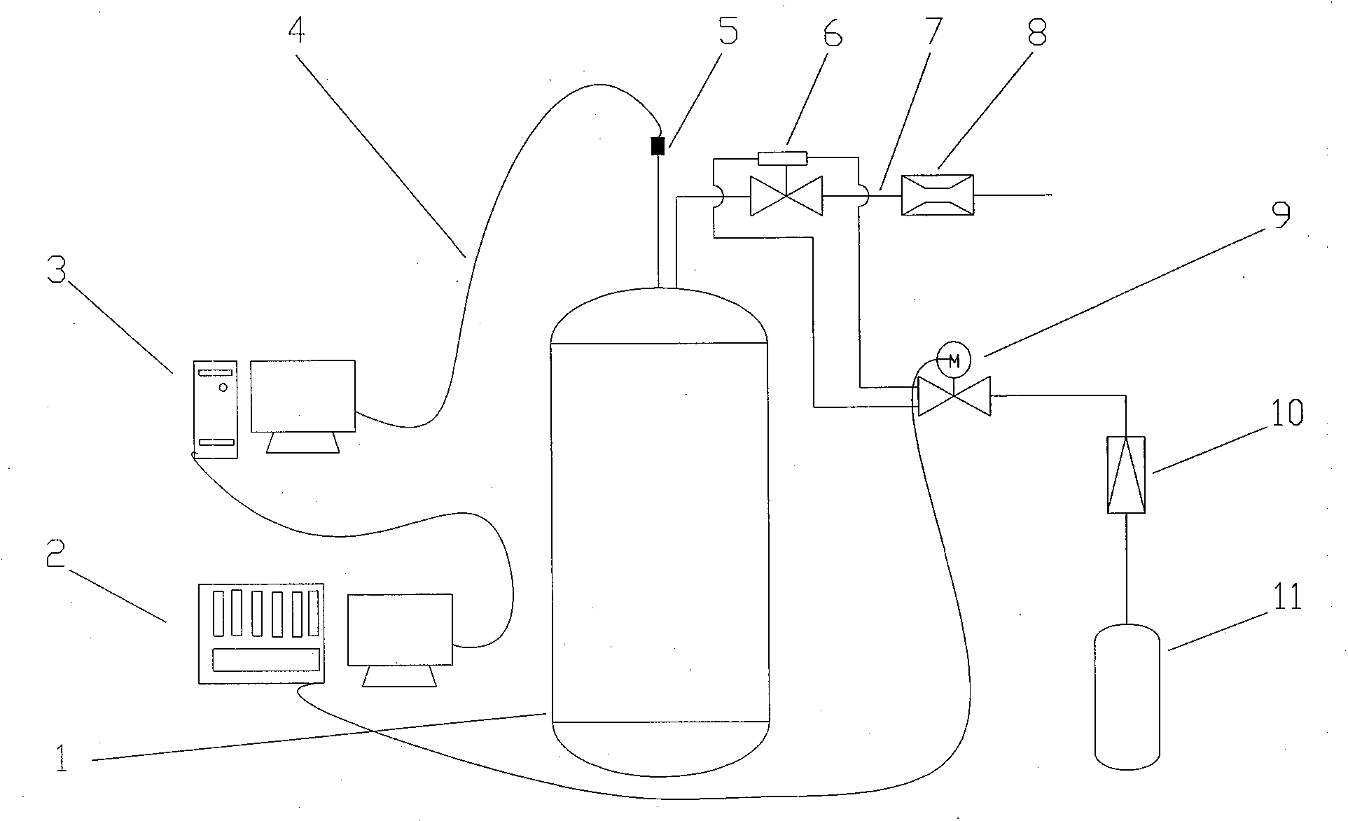 Exhaust process simulator of safety valve on rocket