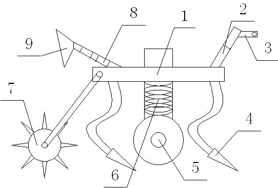 Shallow-tillage weeding machine