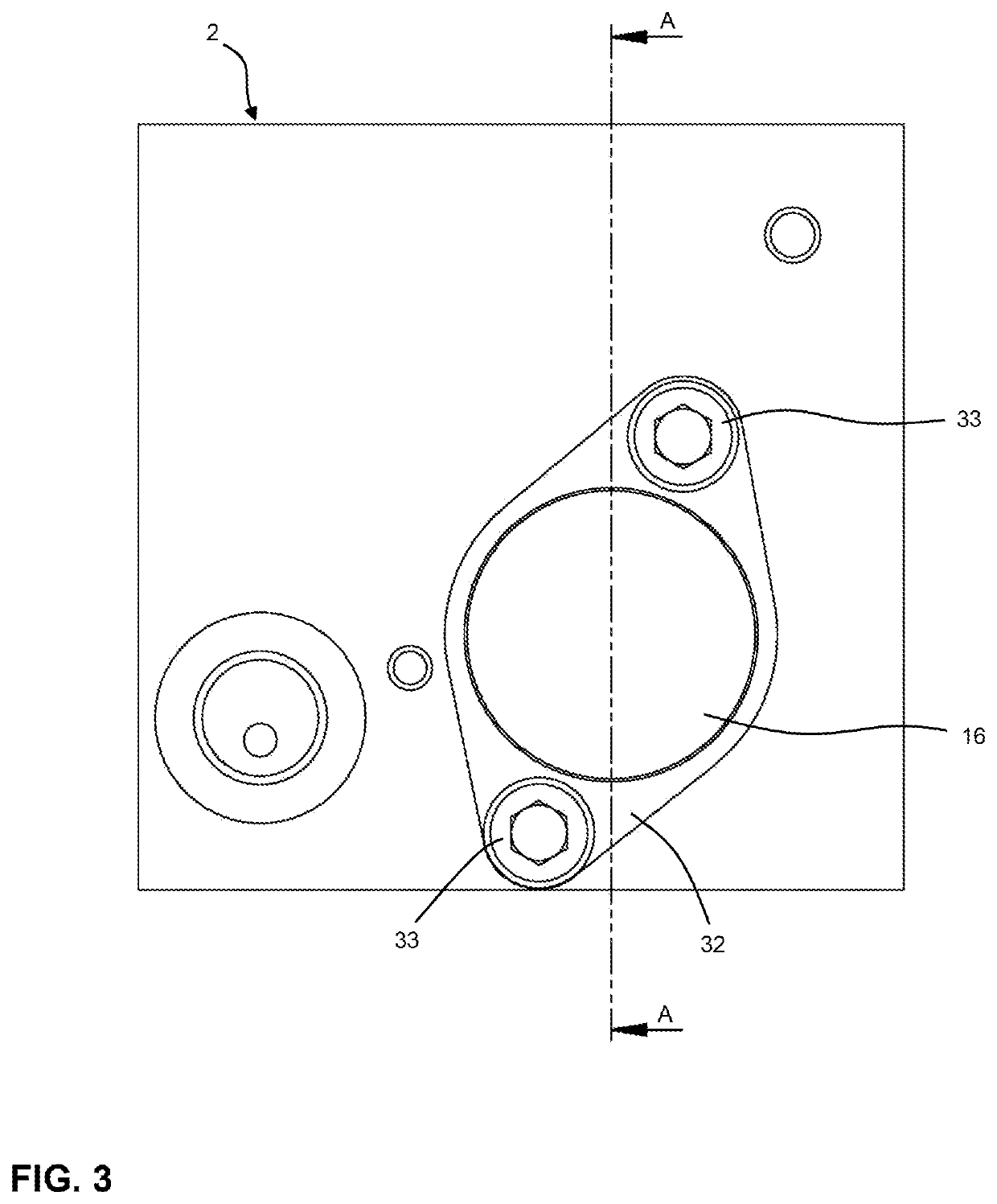 Hydraulic lifting device for a chassis of a mobile device, chassis and mobile device