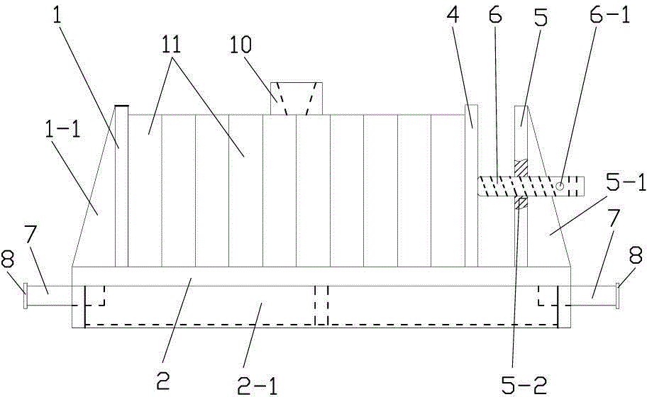 Tool for horizontal series connection casting and using method