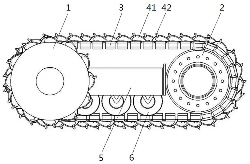 Drum-type rock breaking device for blind area of heading machine