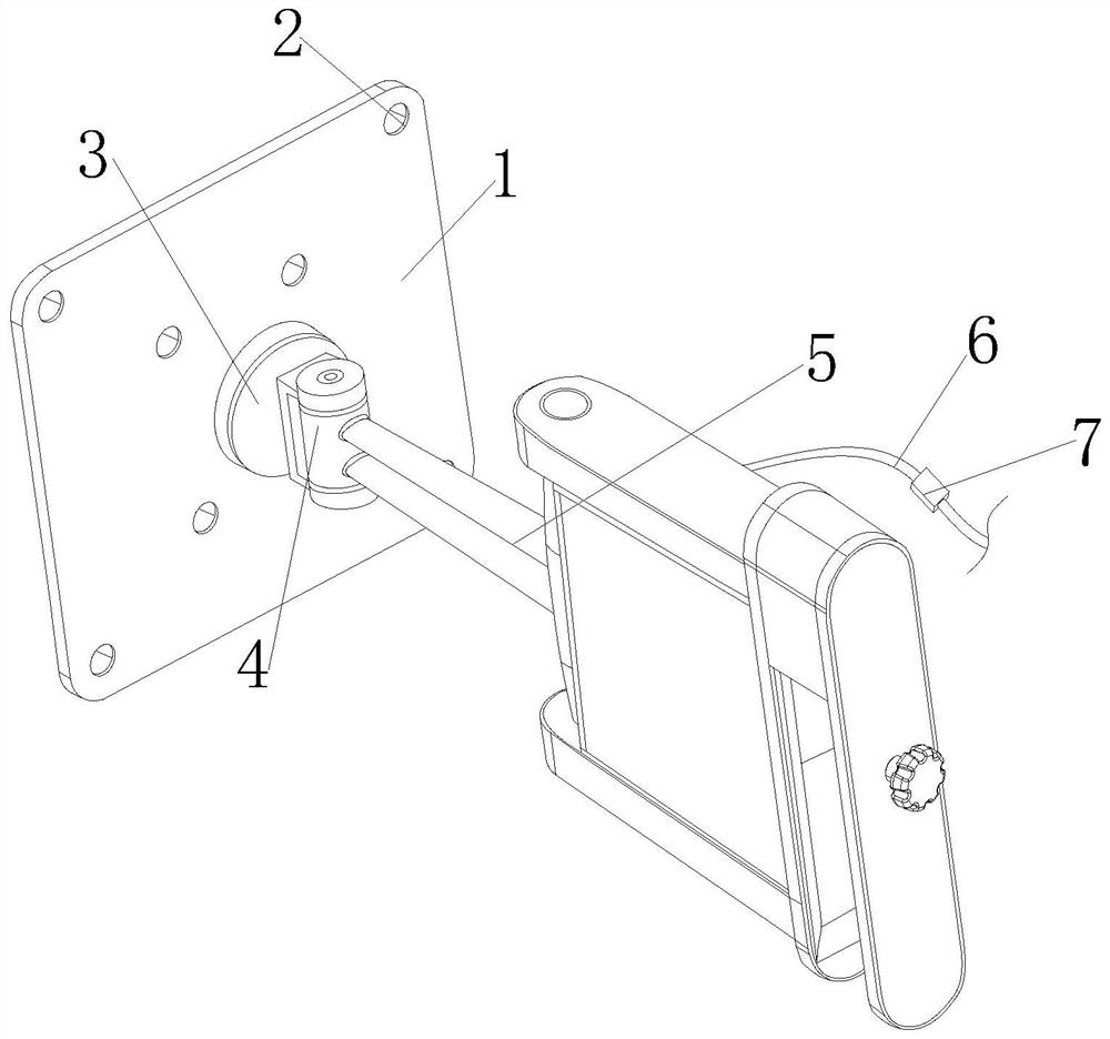 Multi-angle adjusting bracket for computer display