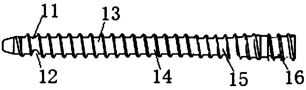 Acrylic cement fixation screw and acrylic cement injection device