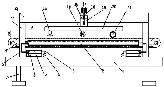 Dedusting device for leather processing