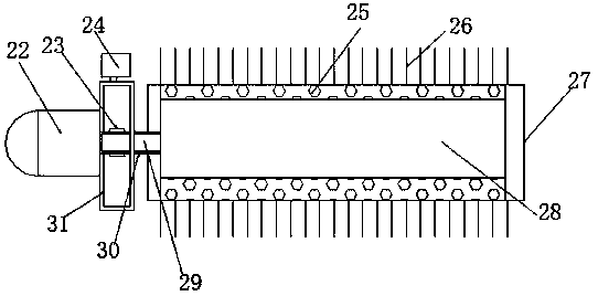 Dedusting device for leather processing