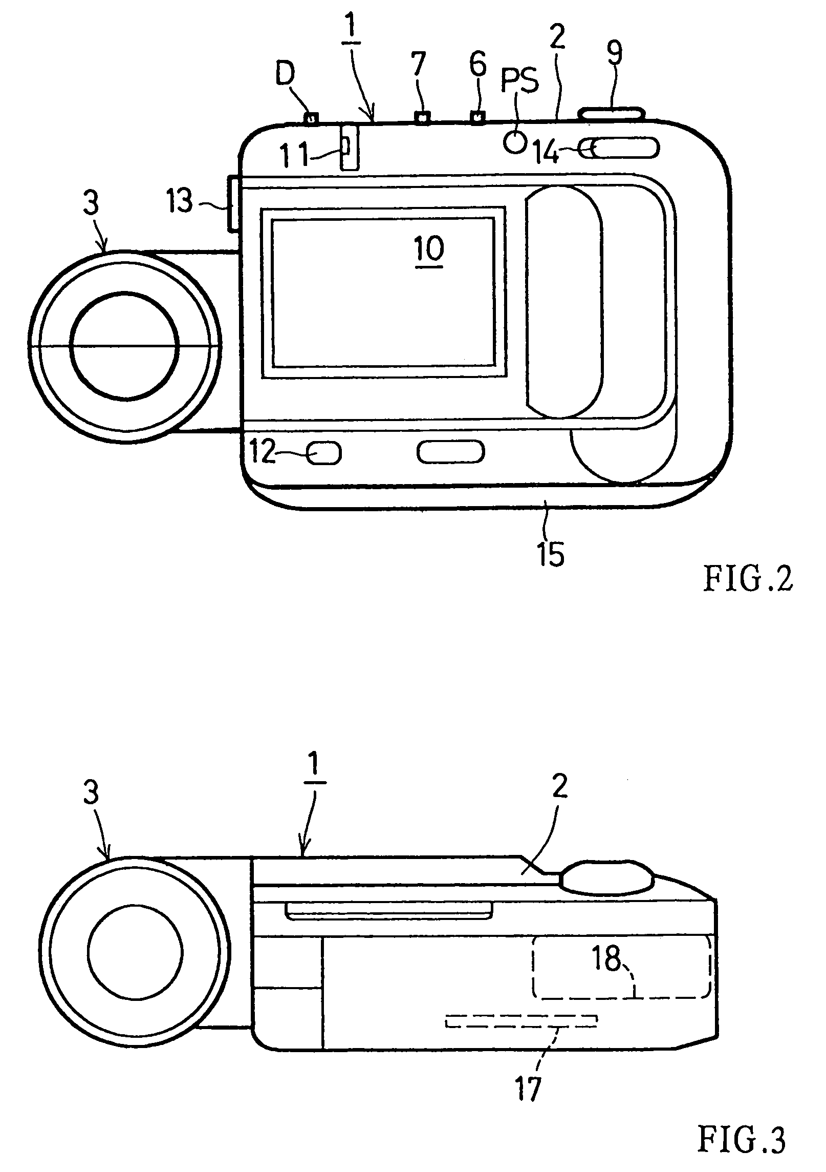 Digital camera having automatic exposure control for different photographing modes