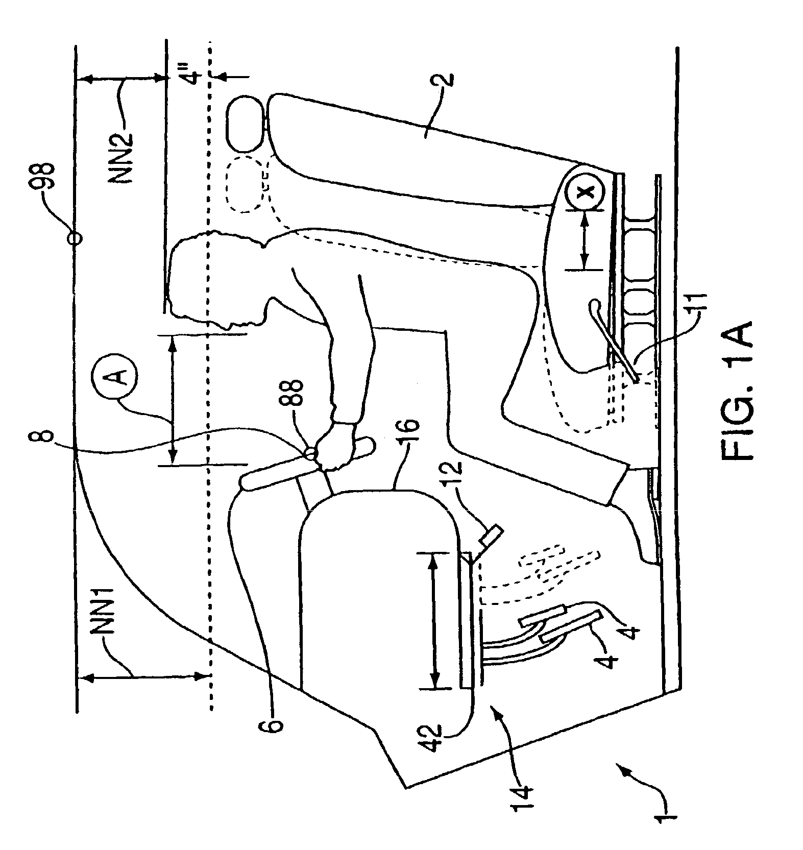 Vehicle air bag minimum distance enforcement apparatus, method and system