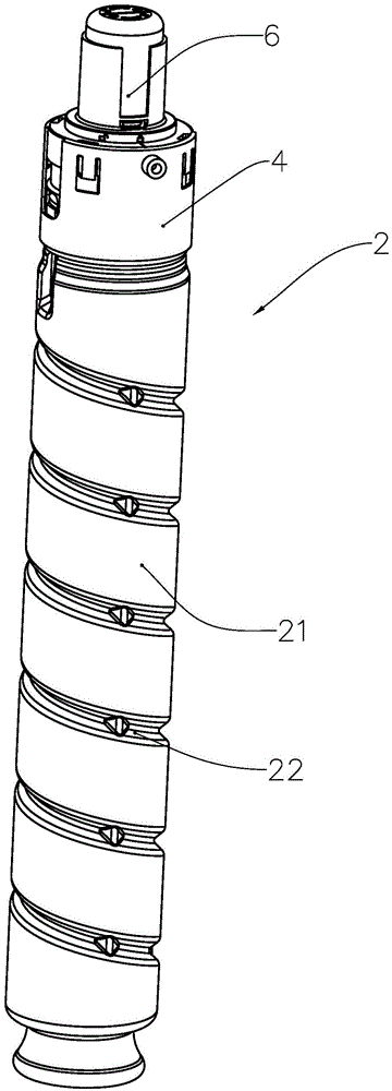 Carbon powder container