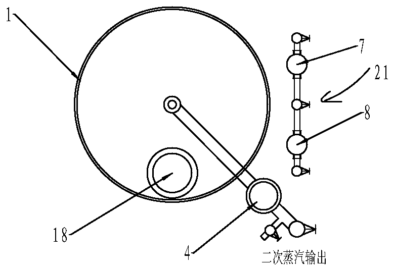 High-efficiency and energy-saving biological fermentation tank and its supporting pipe network system