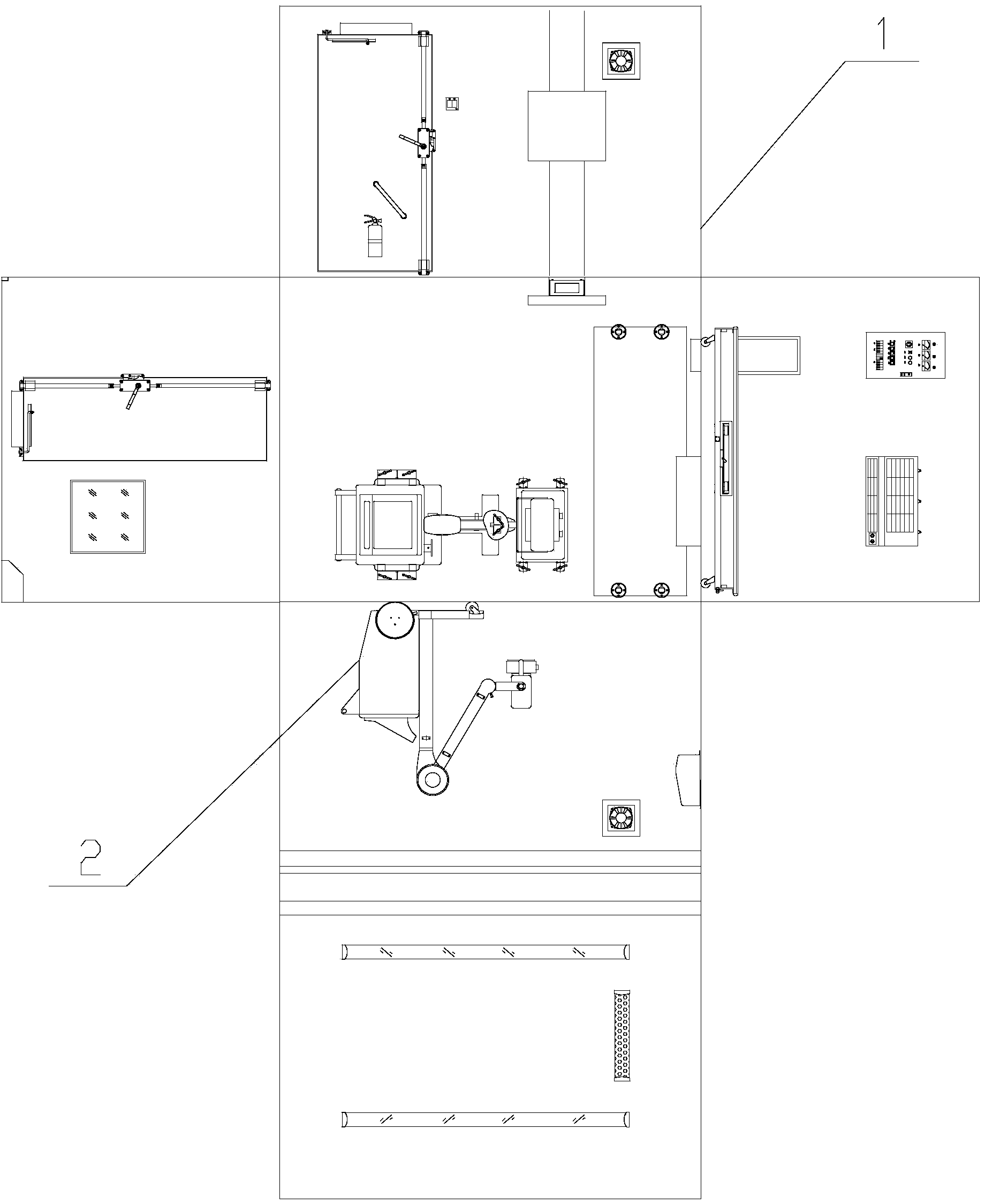 X-ray detection compartment