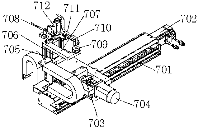 Automatic coil winding machine based on sandwich winding for conjoined coils of power transformers of new energy automobiles