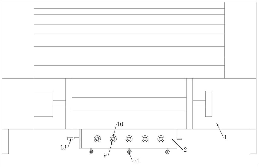 Warp drawing equipment for canvas production