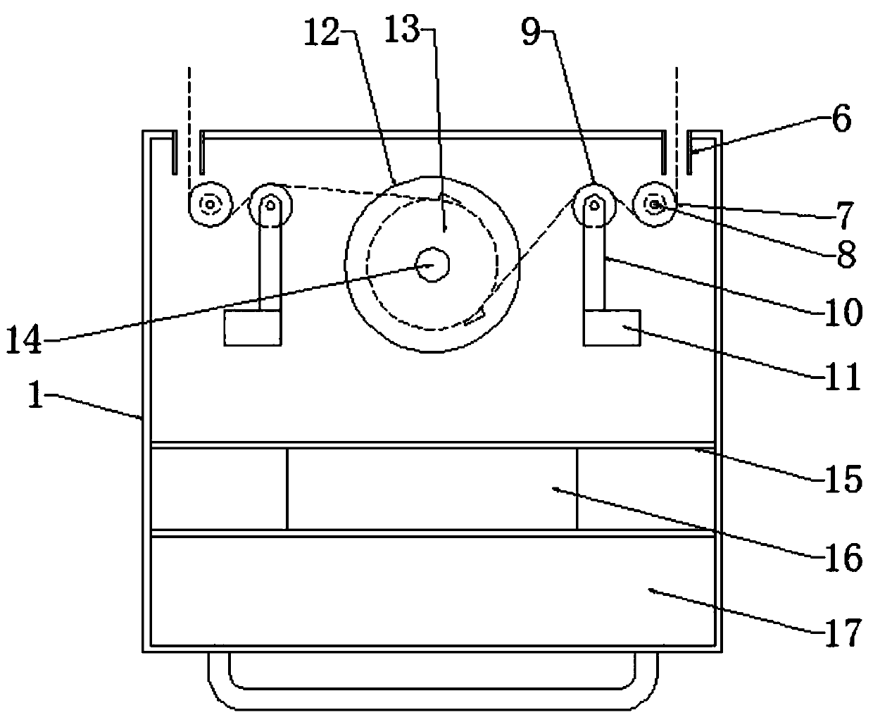 Overhead branch sawing machine for power construction