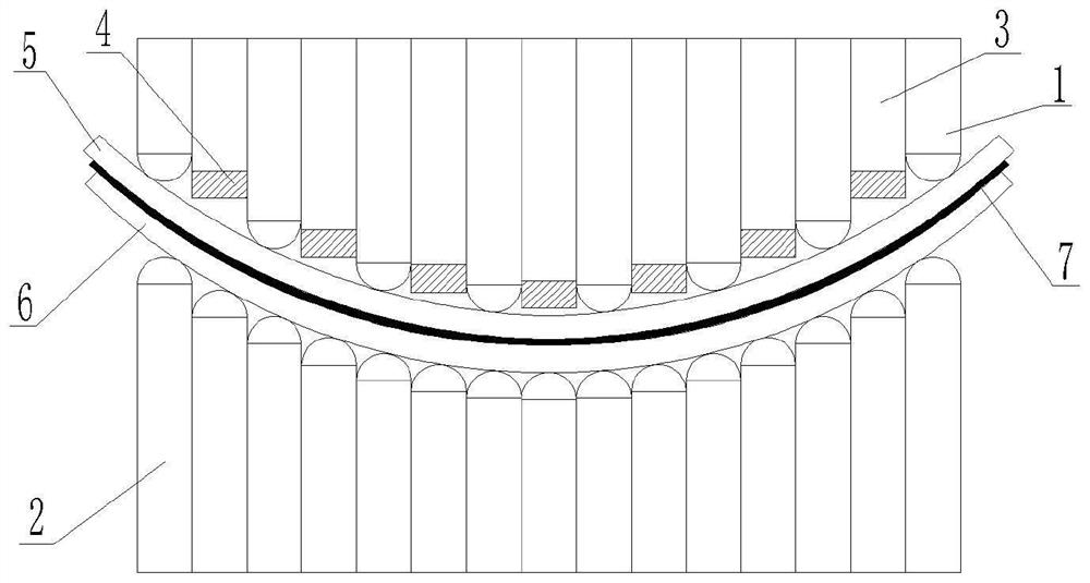 An electromagnetic-multi-point composite forming device and forming method for sheet materials