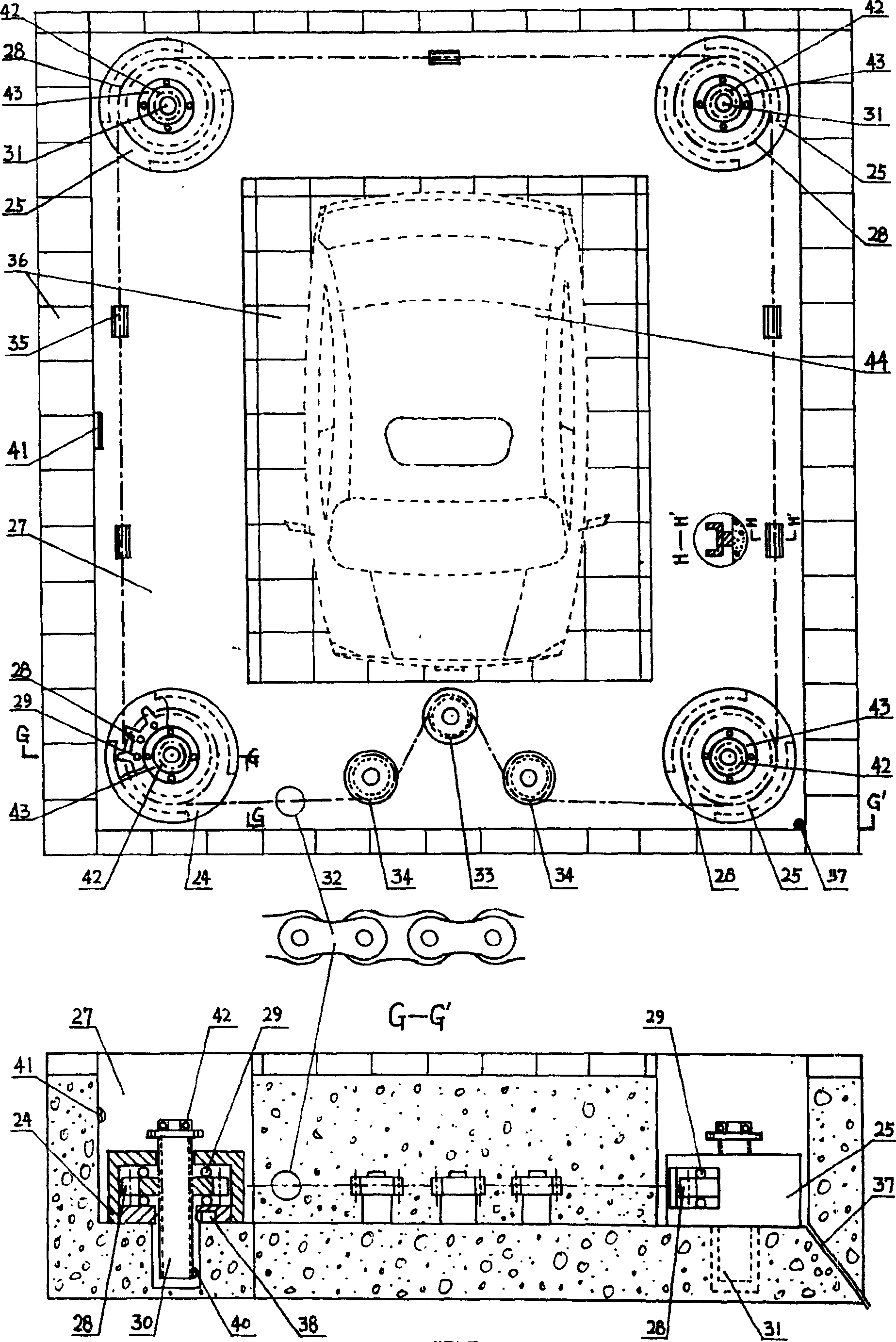 Rapid expanding (contracting) hidden garage