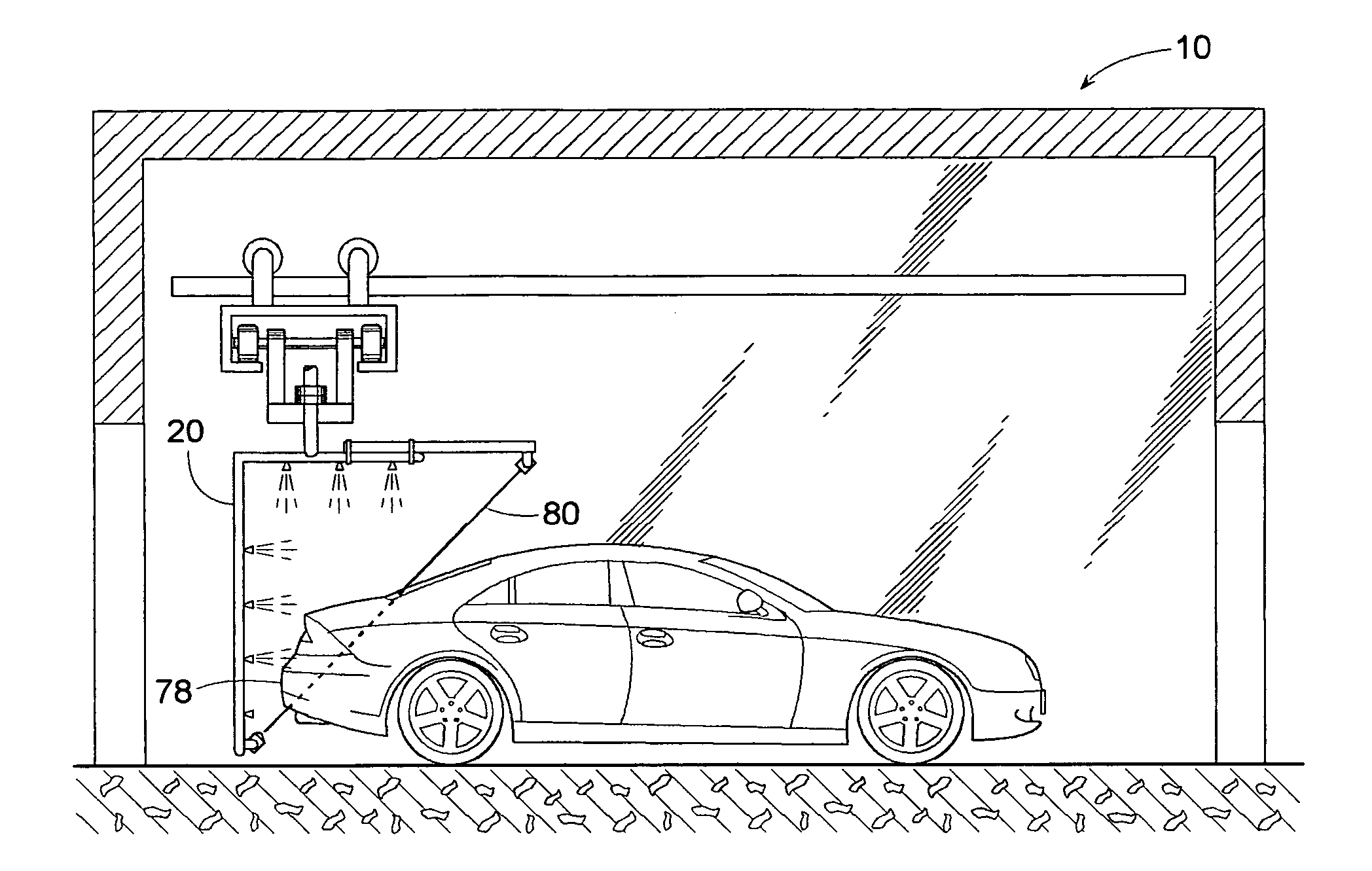 Spray arch controller for a carwash