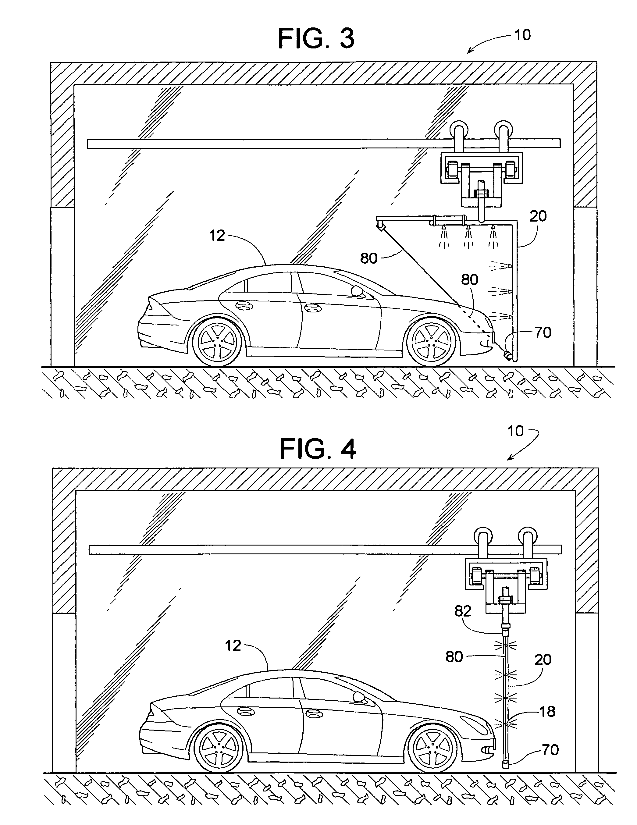 Spray arch controller for a carwash