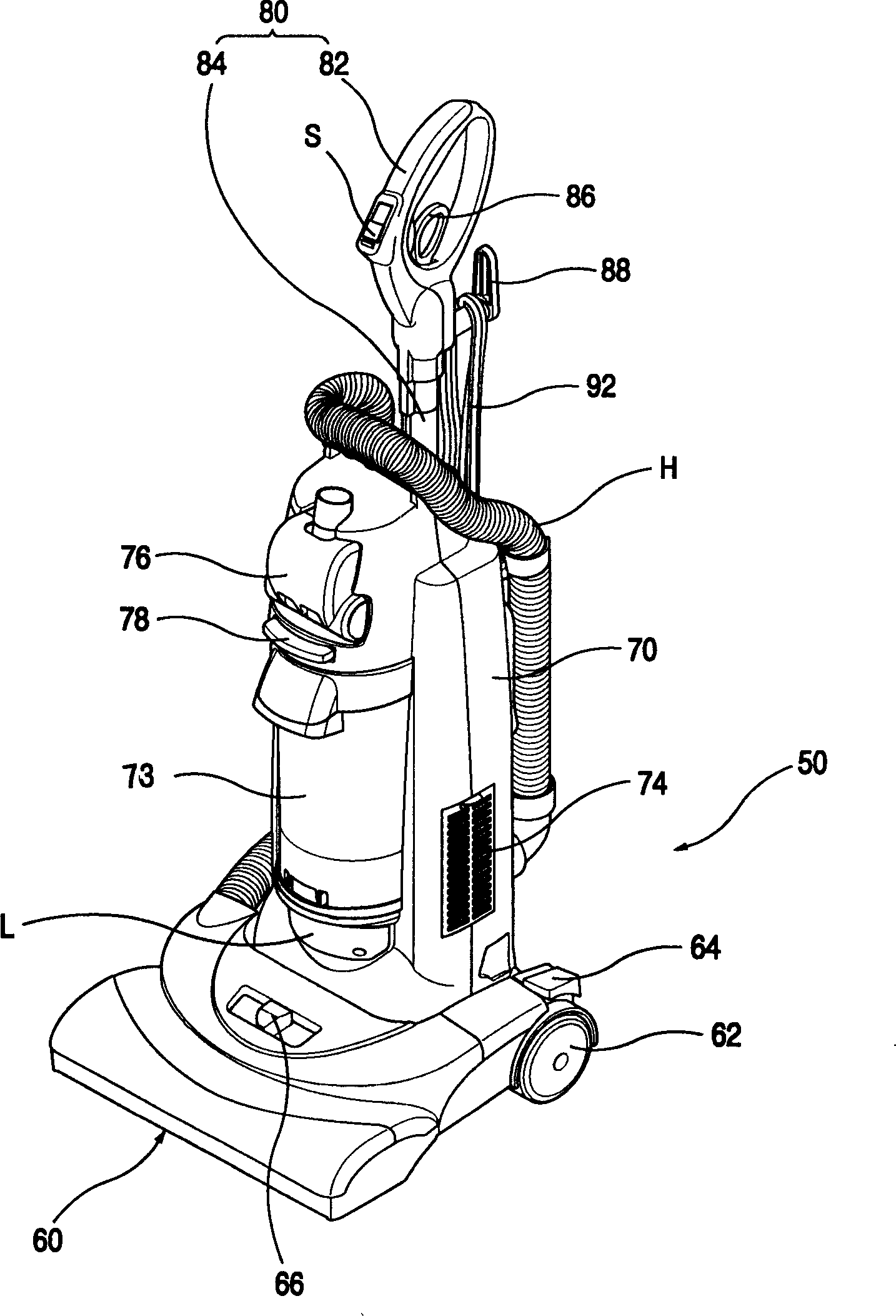 Vacuum cleaner grip