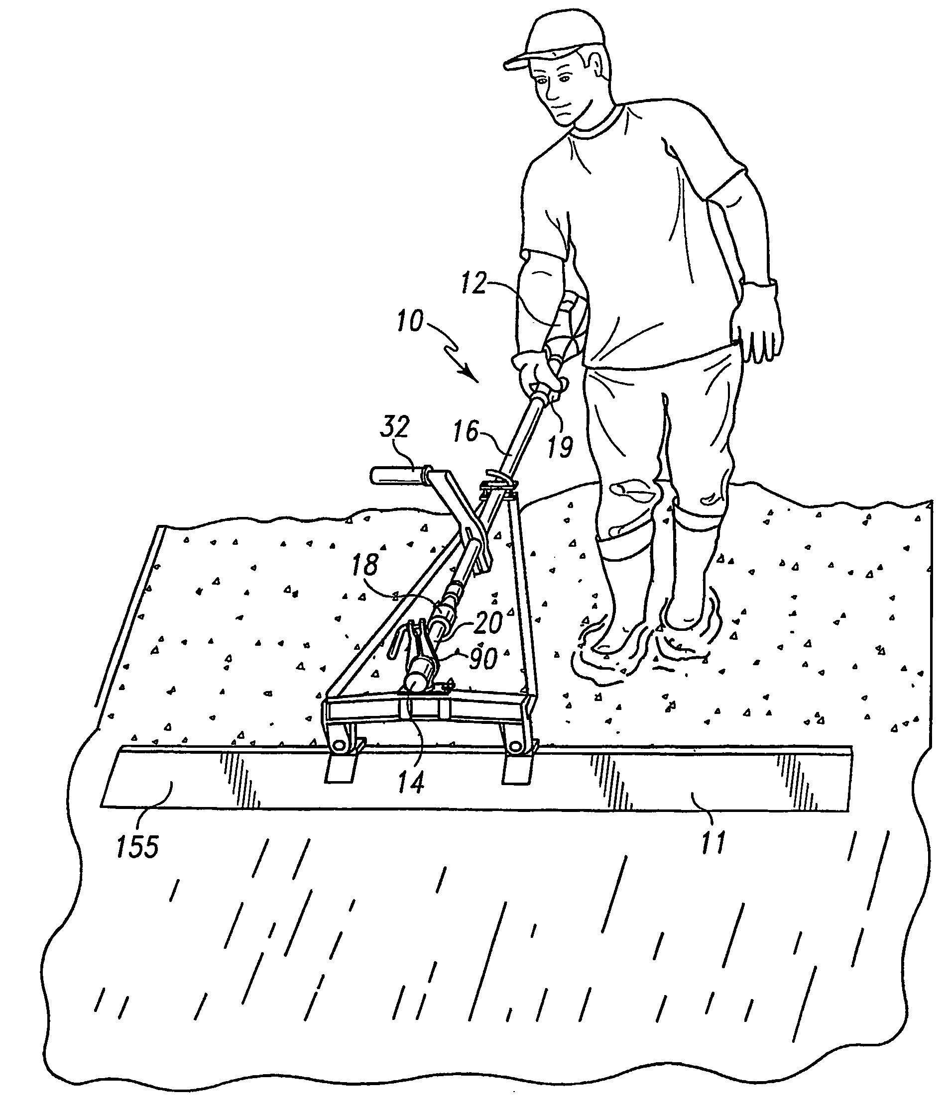 Universal power unit that adapts to all phases from placing to final finishing of concrete