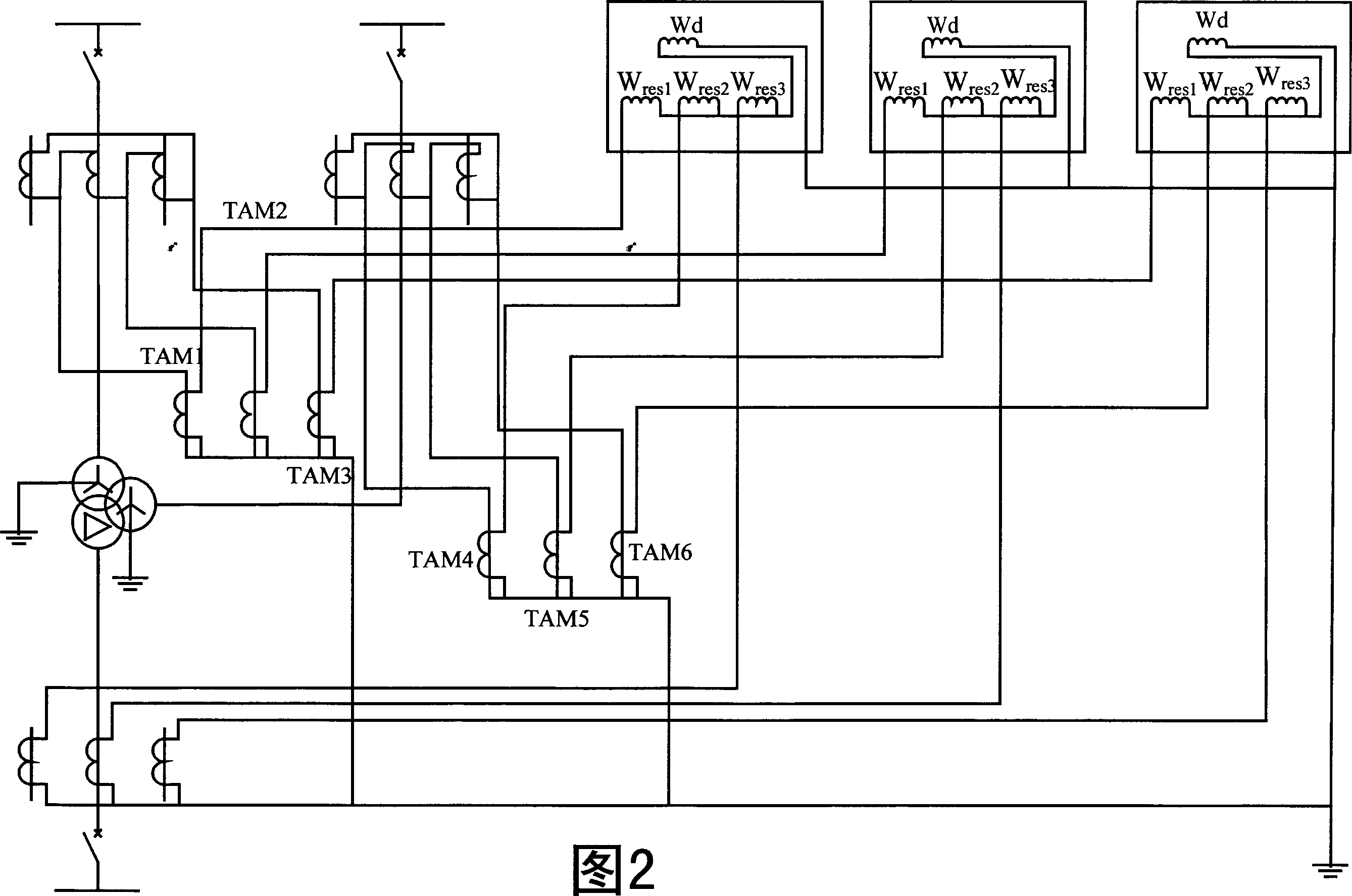 Transformer longitudinal error protecting method with maximum side zero sequence ratio brake