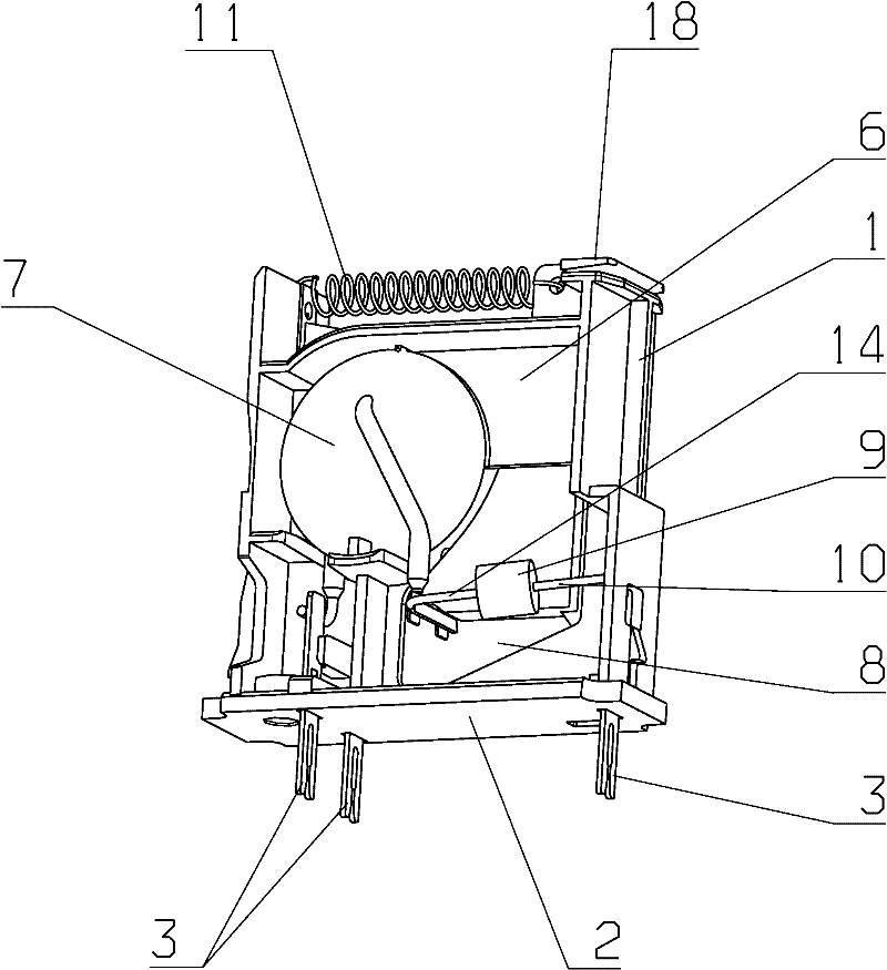 Surge protector having a thermal separating device