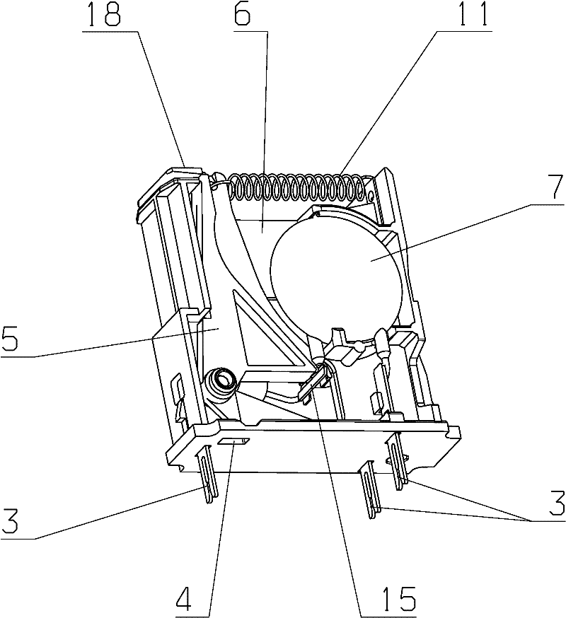 Surge protector having a thermal separating device