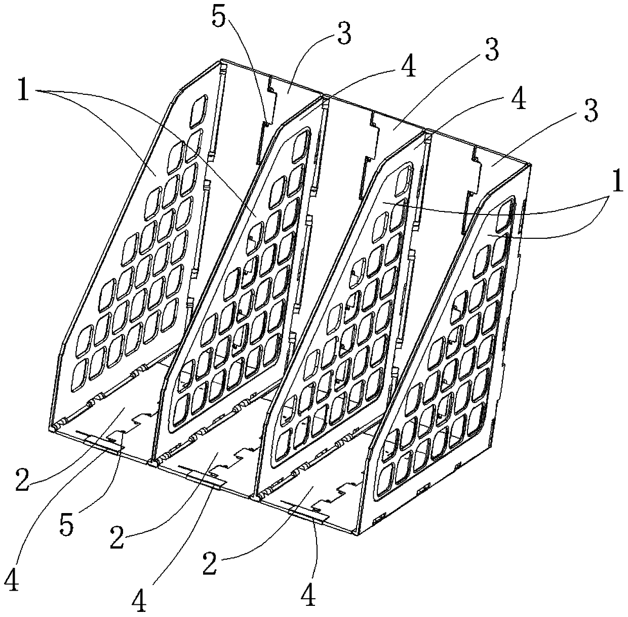 Foldable file frame