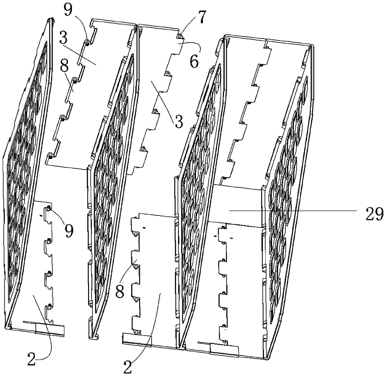 Foldable file frame