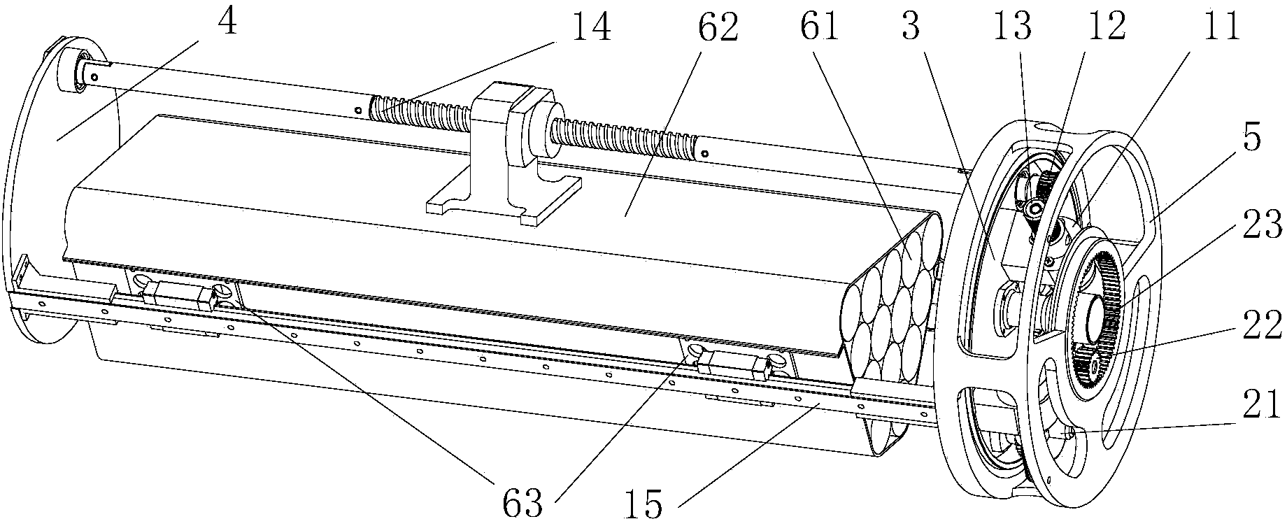 Center-of-mass adjusting device of deep sea glider