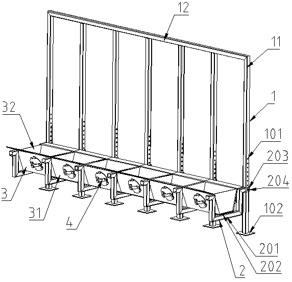 Fodder trough for cows and sheep