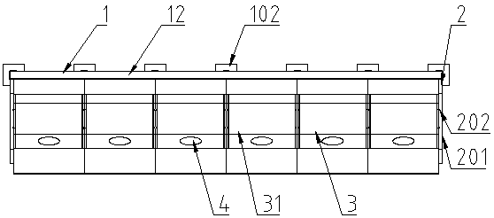 Fodder trough for cows and sheep