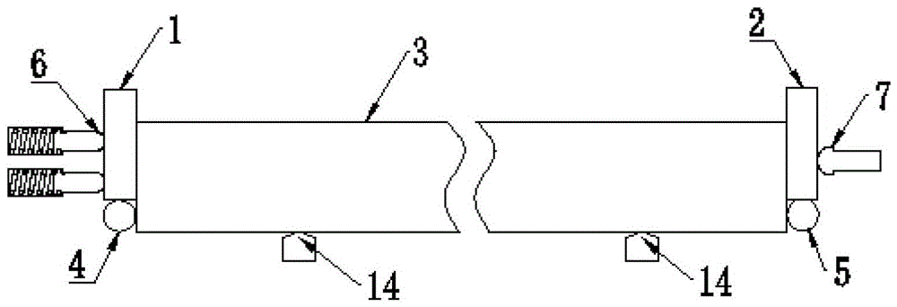 Splicing and fixing structure of block gauge and device adopting the structure