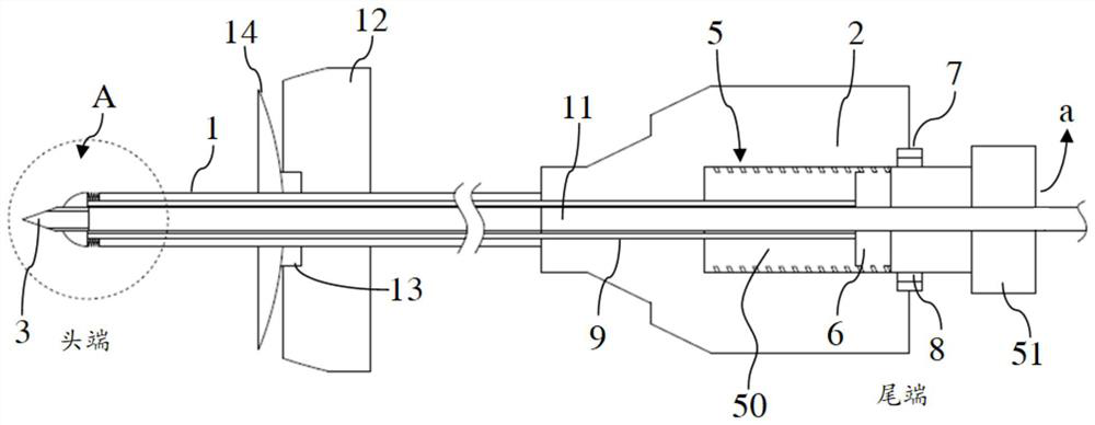 Puncture catheter needle assembly suitable for continuous nerve block