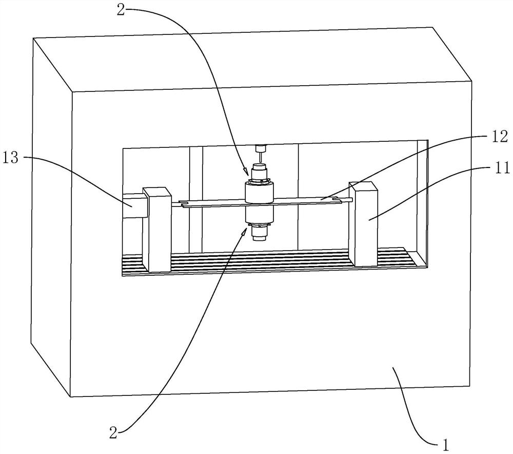 Efficient machining equipment and machining process for high-strength flange