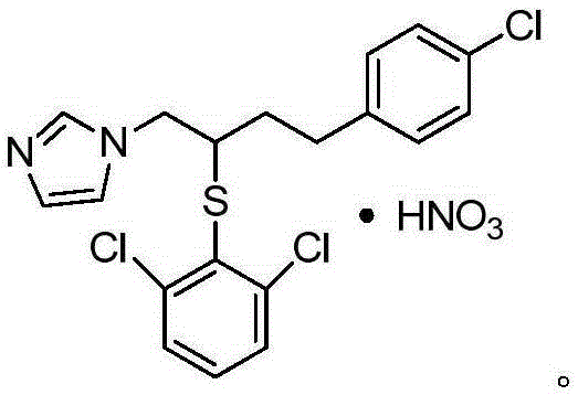 Industrial production method for butoconazole nitrate intermediate