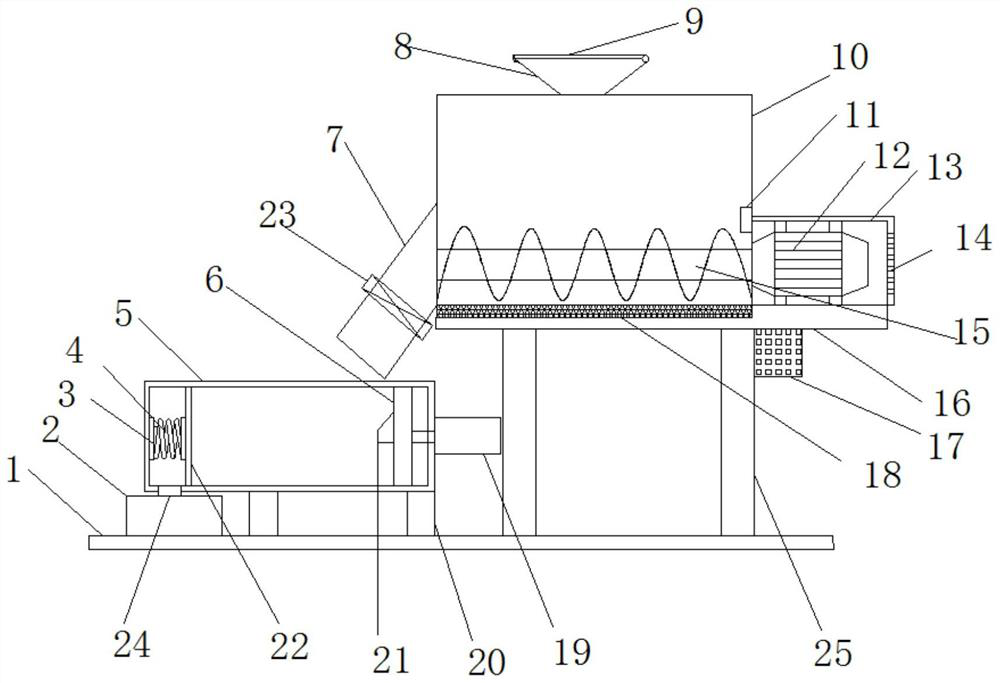 Feeding trough with stirring function for animal husbandry