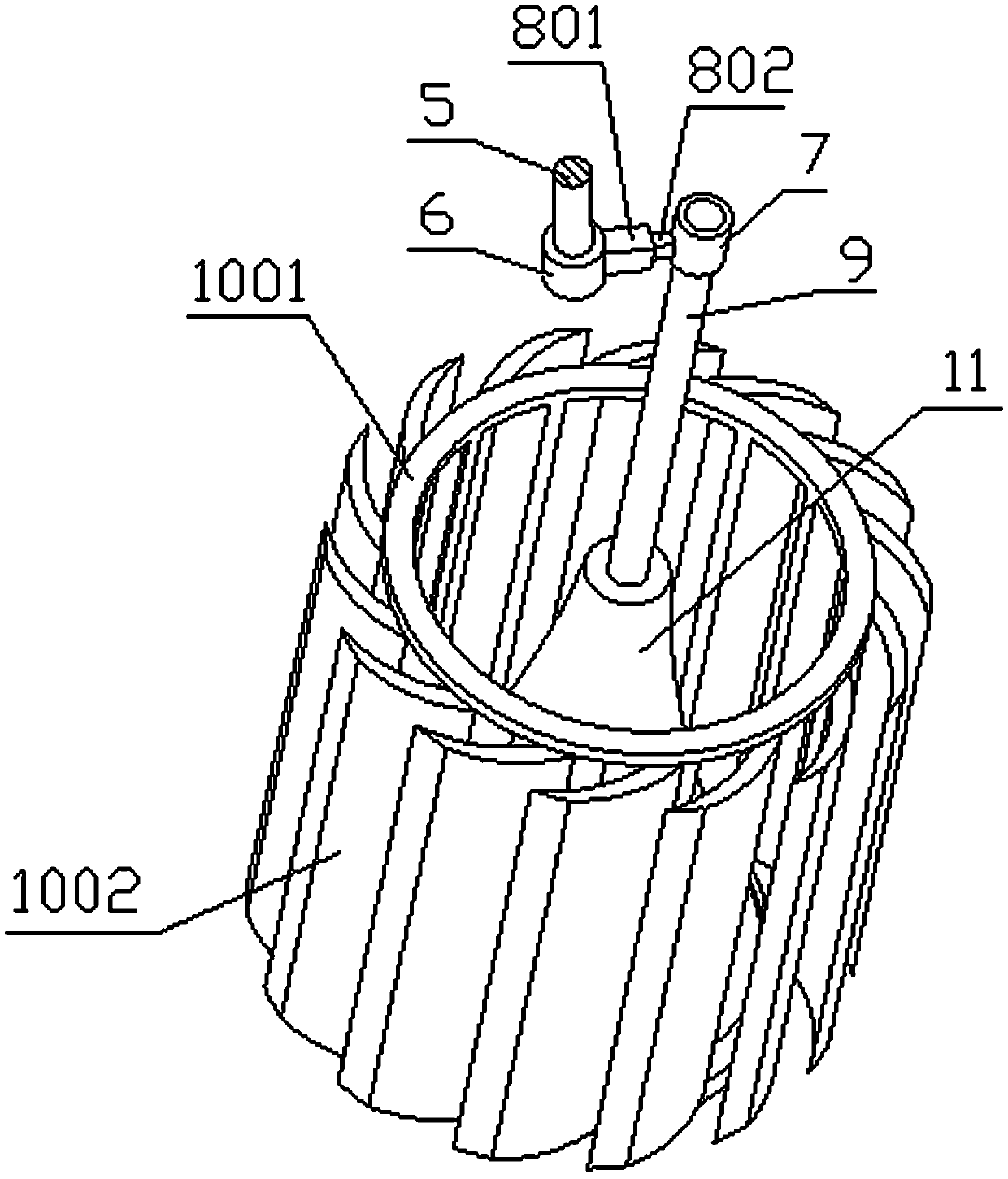 Environment-friendly clay stabilizer for oil well fracturing as well as preparation device and preparation method