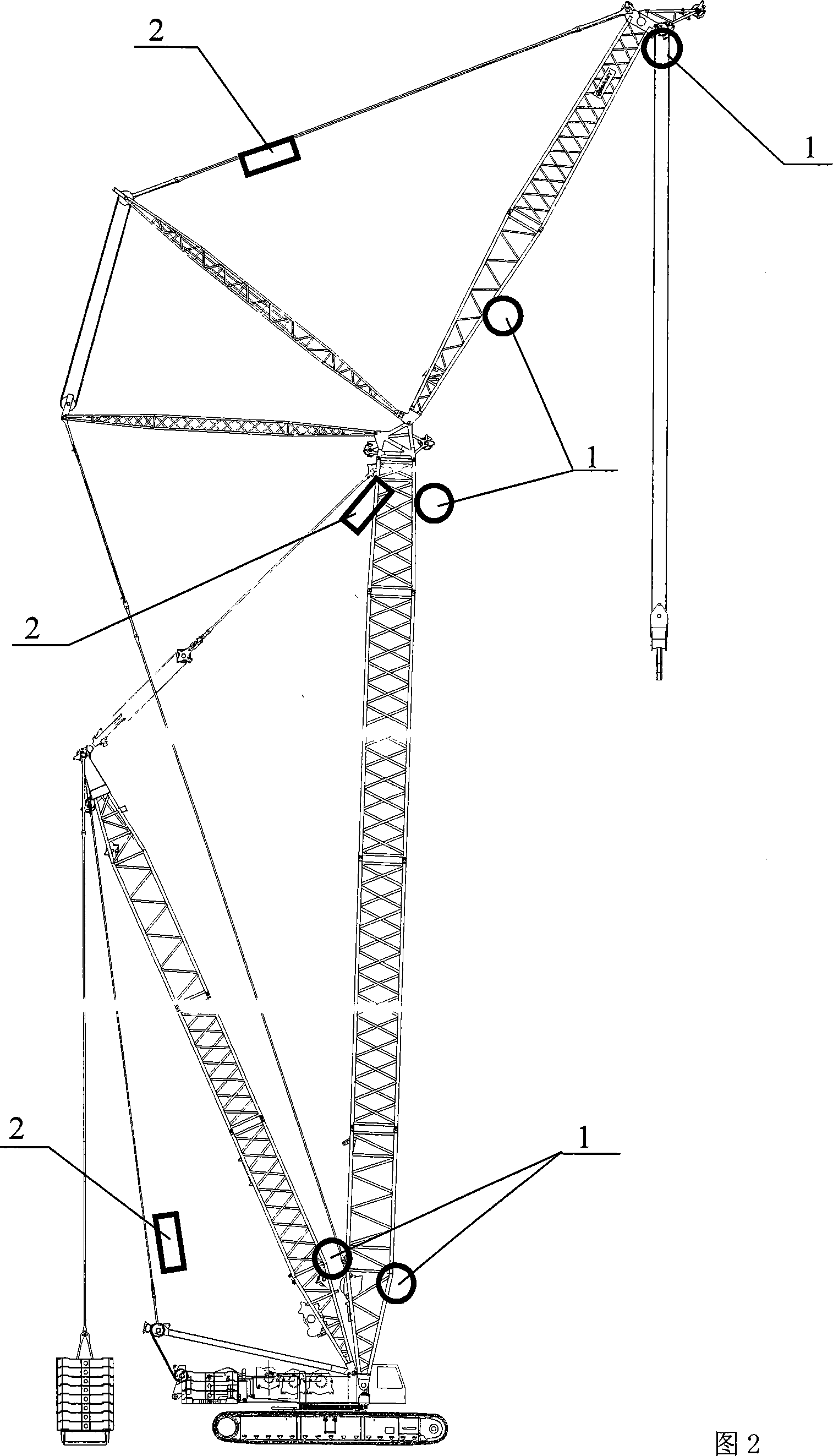 Method of detecting and controlling crane safety system