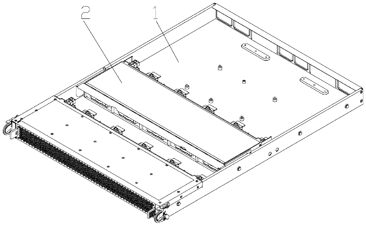 Hard disk frame fixing structure and server thereof