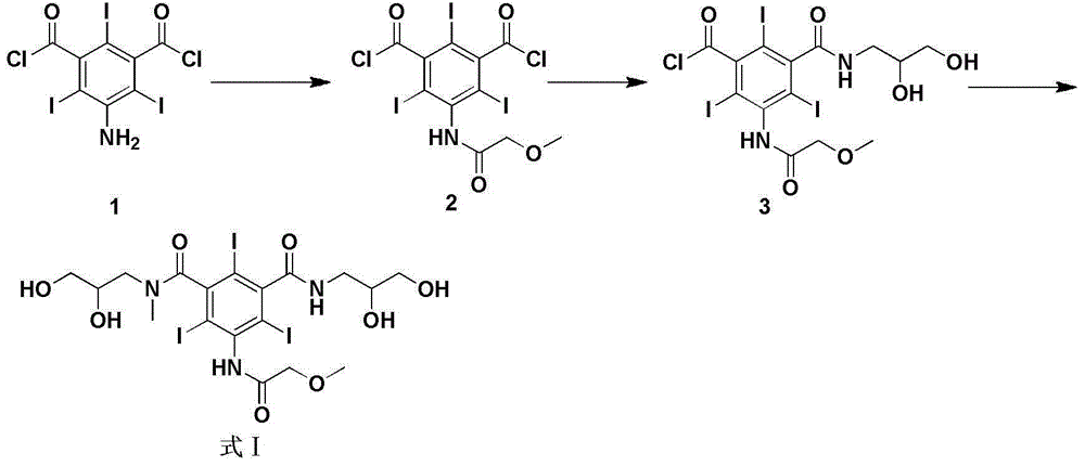 New method for preparing iopromide