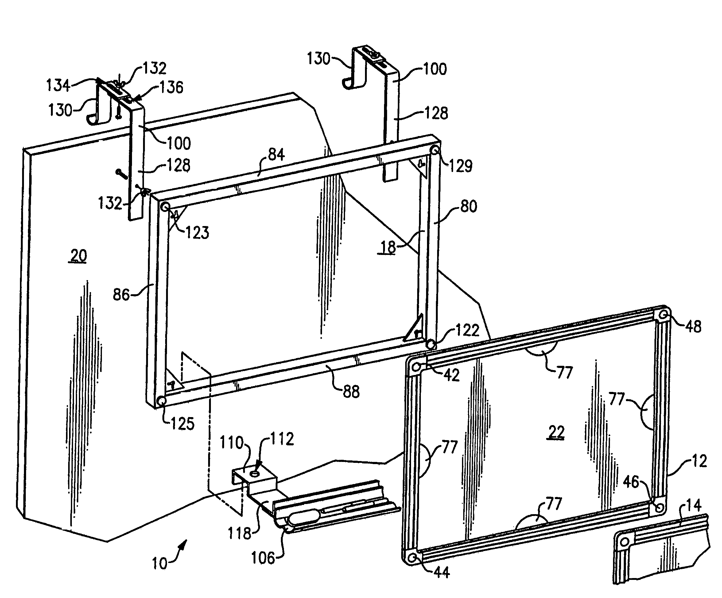 White board and white board display system