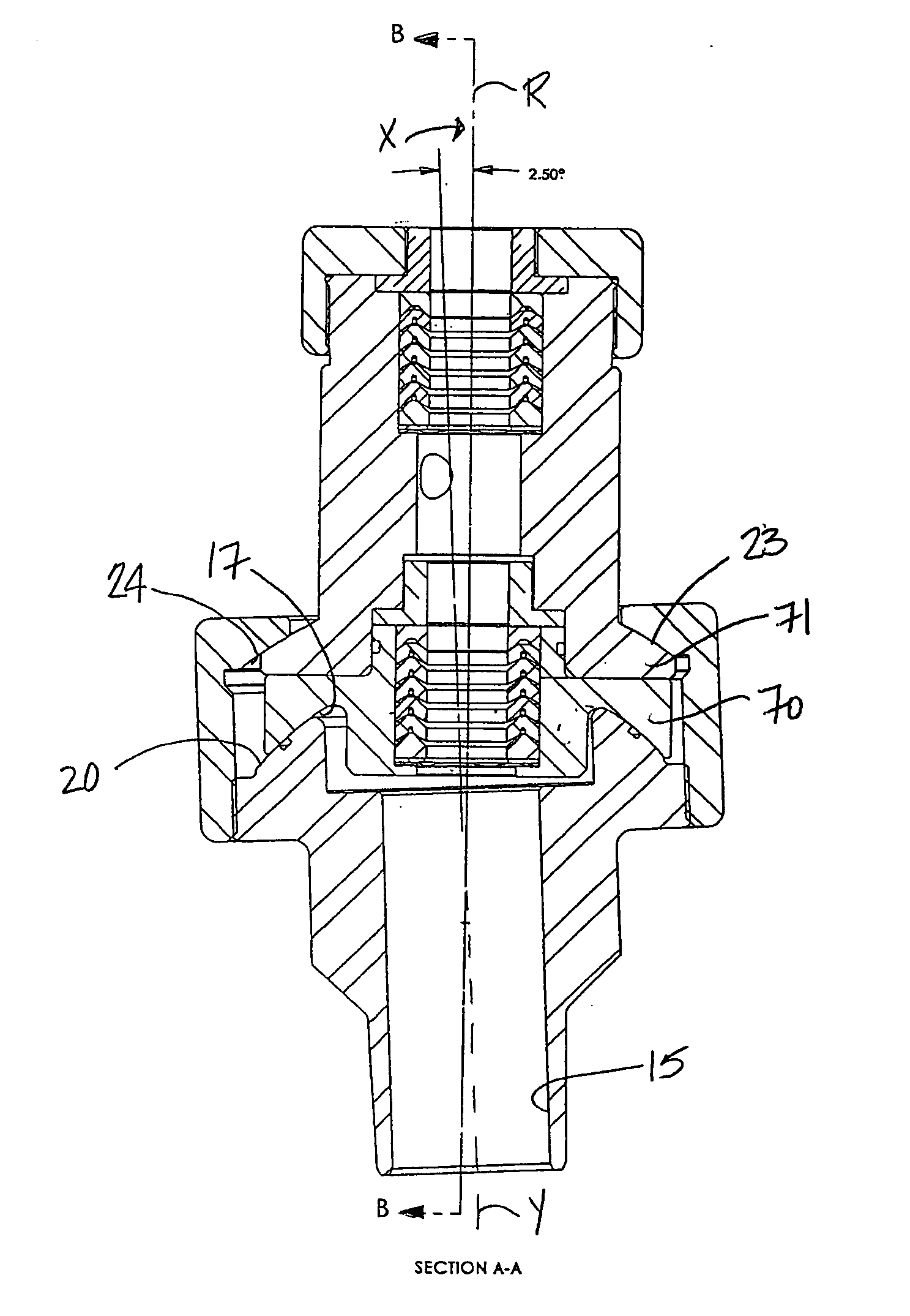 Self-aligning stuffing box