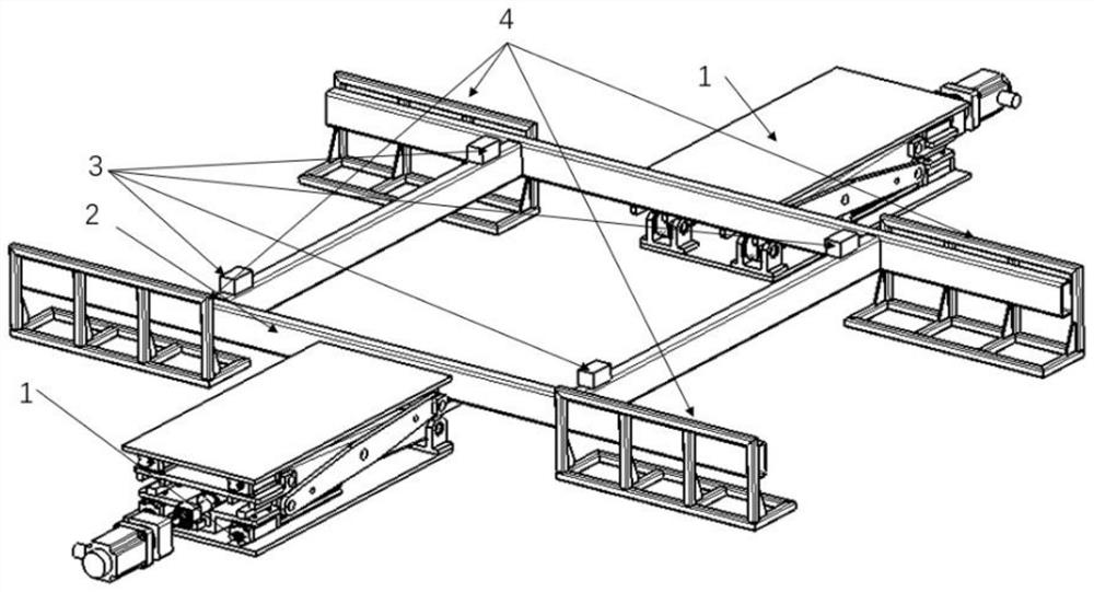 Vehicle lifting device and vehicle lifting platform